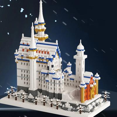 New Swan Stone Castle Schloss Neuschwanstein Creative Set City DIY Model Building Blocks Bricks Toys For Children Adult Gift