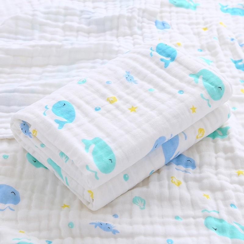 Newborn Cotton Swaddle: Six-Layer Baby Gauze Bath Towel & Quilt