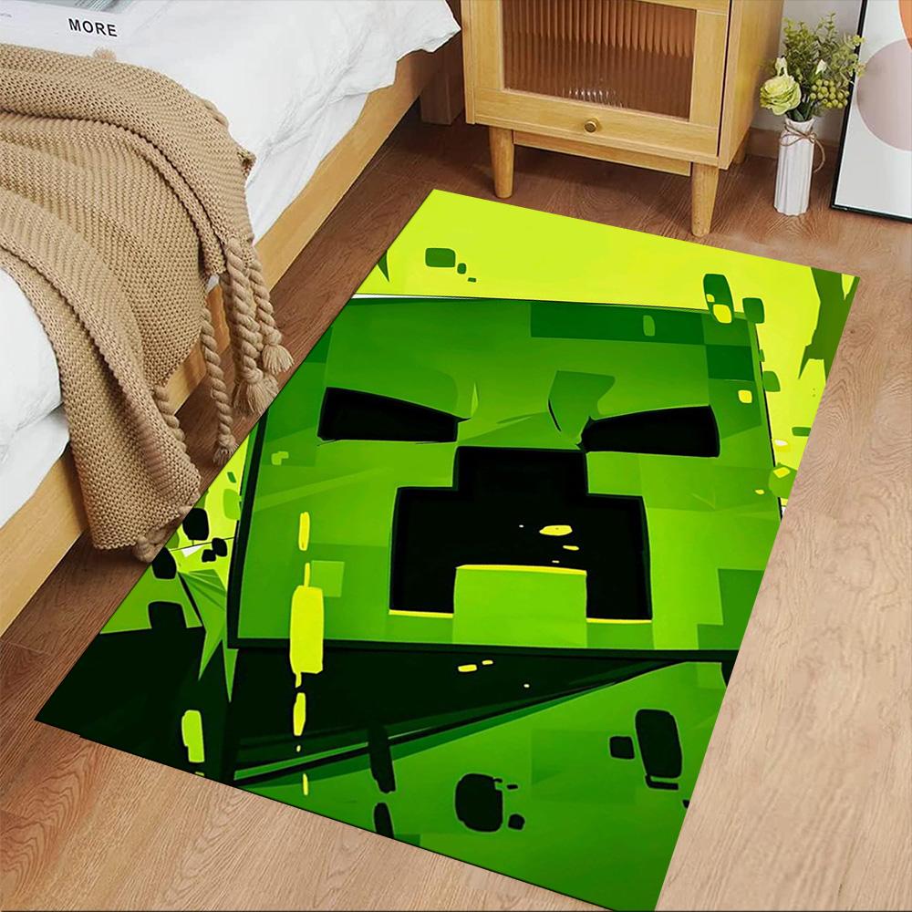 Minecraft Area Rug Design for Game Room Dormitory Playrooms Dining Room Antislip Carpet Decorate Offices Best for Christmas