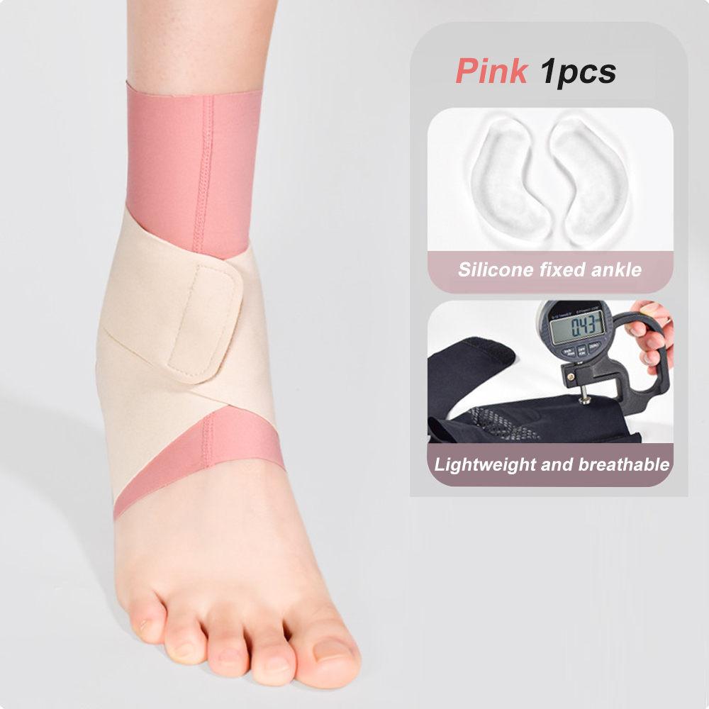 1Pcs Ankle Compression Support With Silicone Gel Pad, Adjustable Lightweight Ankle Brace for Injury Recovery, Joint Pain, Recovery