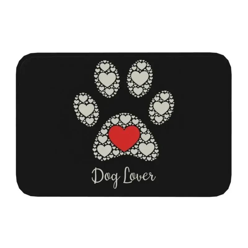 Colorful Dog Paw Pattern Welcome Entrance Door Mat Non Slip Rugs for Bedroom Decor Home Living Room Decoration Kitchen Floor Mat