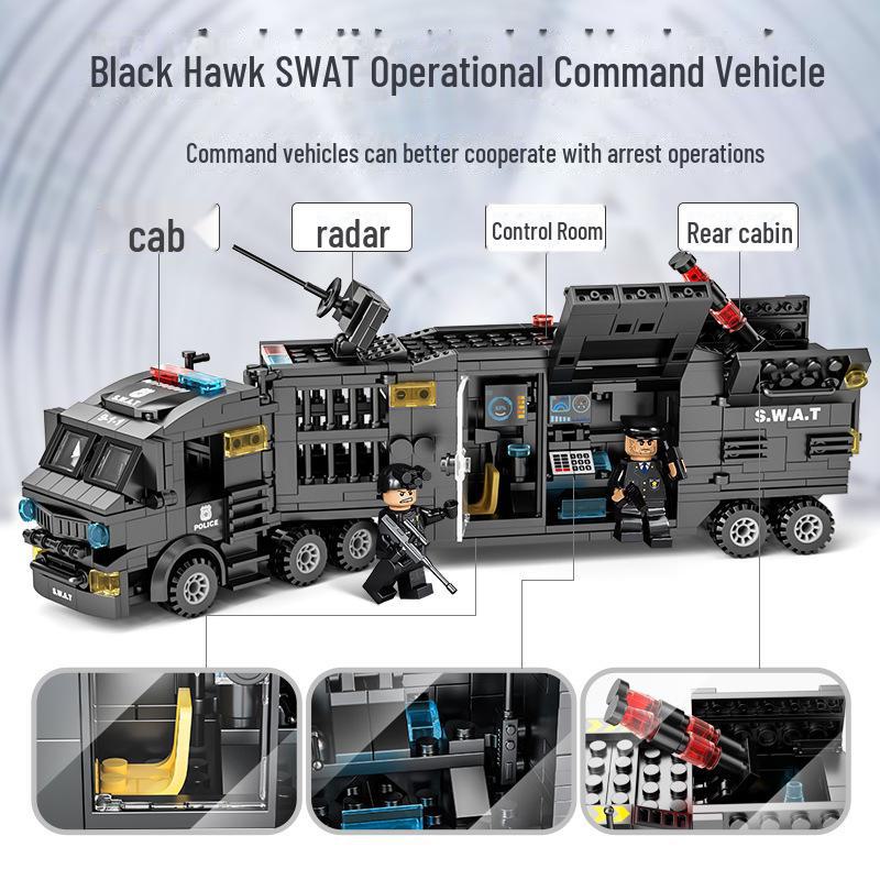 Lele Brothers 8577: Compatible Building Block Puzzle Car & Robot Toy for Kids