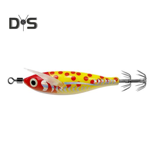 8CM/5.3G Shrimp Bait with Squid Jig Hook Swivel Luminous Realistic Bionic Artificial Lure Saltwater Freshwater Bass Walleye Trout Fishing Accessories