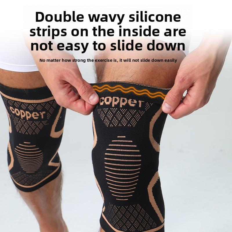 Copper Ion Knee Pads Cycling Basketball Non-slip Pressurized Knee Pads Knee Joint Protection Nylon Knee Protection