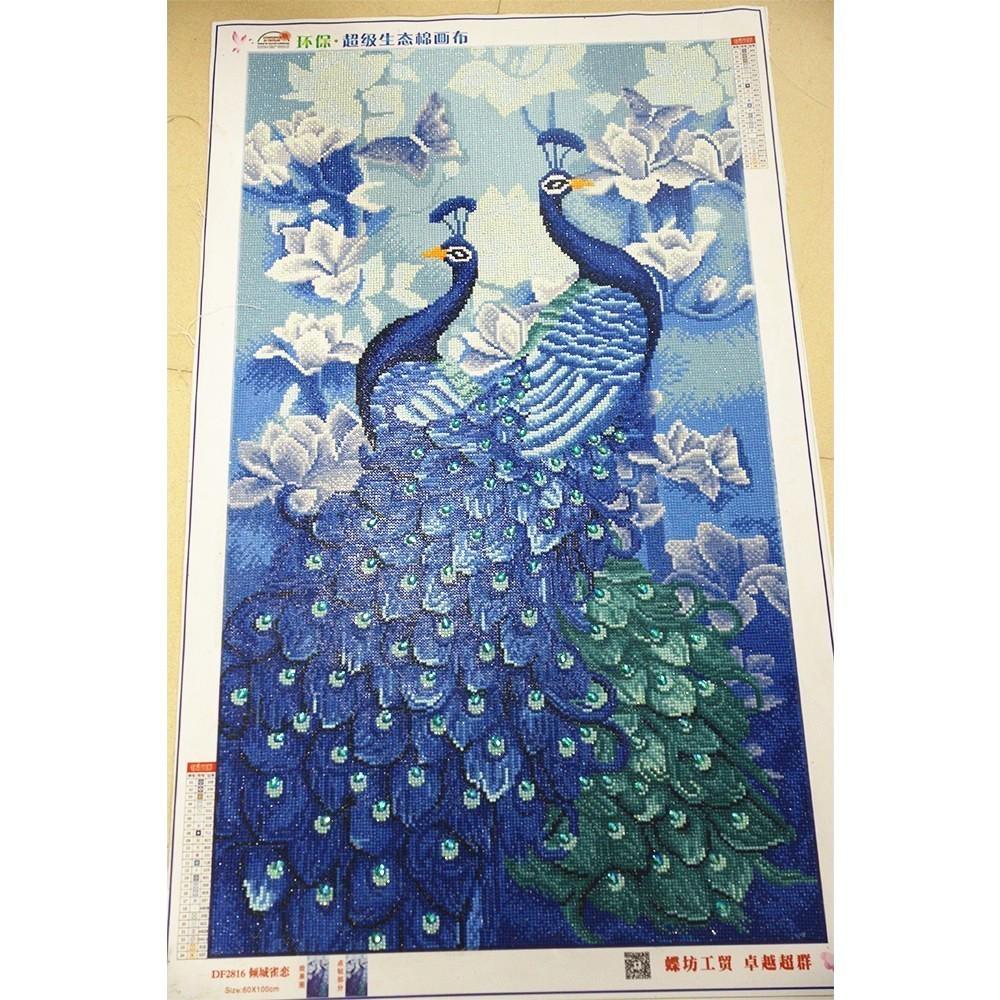 HUACAN Special Shaped Diamond Diamond Peacock Animal 5D DIY Diamond Broderi