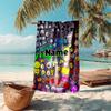 Personalized Customized Proof Beach Towel with Nanimate Insanity Pattern - Soft, Absorbent,quick-drying,perfect Swimming,camping&bathing