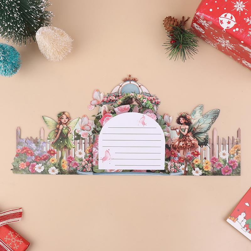 3D Flower Fairy Greeting Card With Beautiful Envelope Fairy And Floral Design For Valentine'S Day, Love And Blessings - Perfect