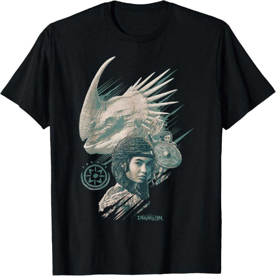 Футболка DreamWorks Dragons Астрид и Беззубик S