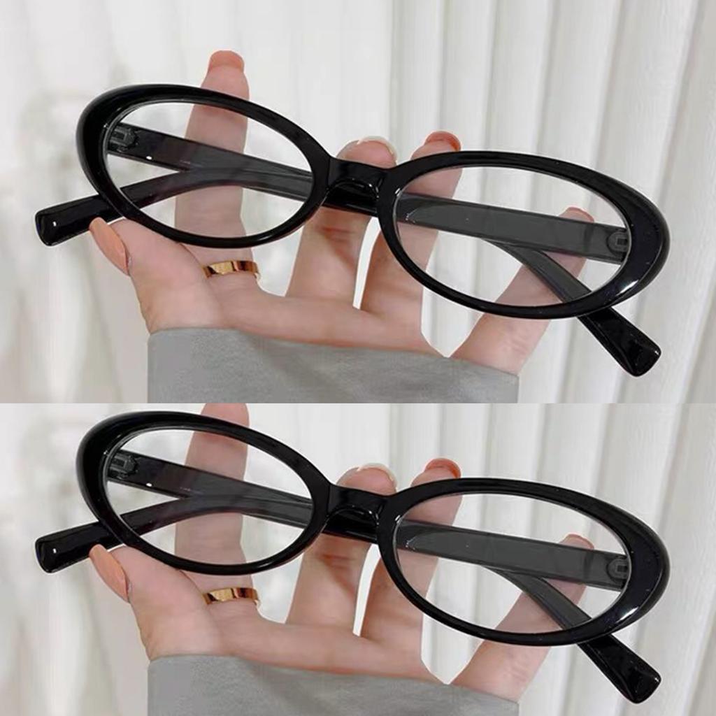 Boho 2pairs Tortoiseshell Oval Frame Glasses Black Glasses women's glasses fashion glasses
