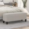 Day and Night - Day and Night Light Gray Microfiber Fabric Bench 100x35x41 Cm
