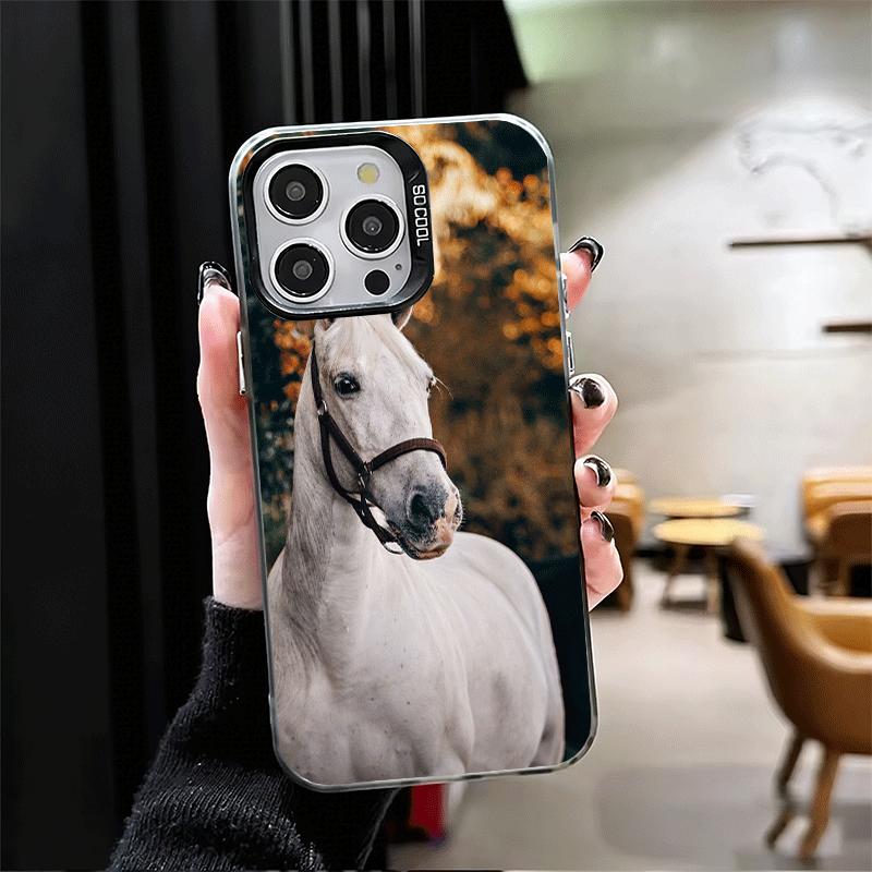 Ferghana Horse Animal Soft Phone Case for iPhone 15 16 17 Pro Max 17Air 16E 14 Plus 13 12 Mini Shockproof Cover Back Shell