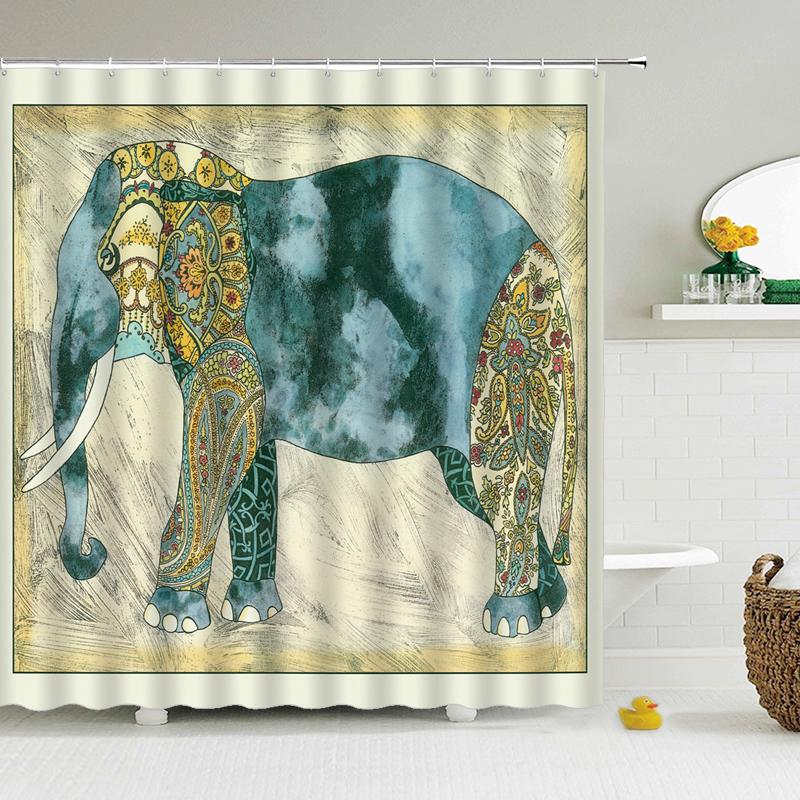 

Африканская культура занавеска для душа Декор для ванной полиэстер водонепроницаемая ткань занавеска для душа Египет Фараон экран для ванной W150xH180cm