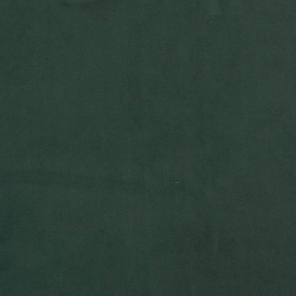 Vidaxl Materac Kieszeniowy, Ciemnozielony, 100X210X20 Cm, Aksamit