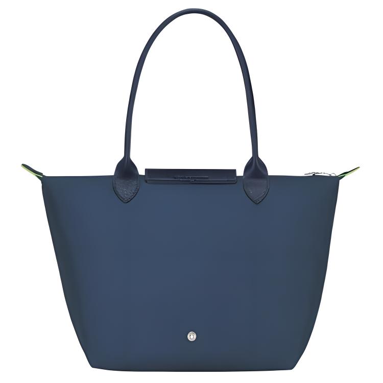 Longchamp Le Pliage Mode Lässig Faltbare Tasche Klappenverschluss Leder Umhängetasche Damen Taschen Dunkelblau 2605919P57