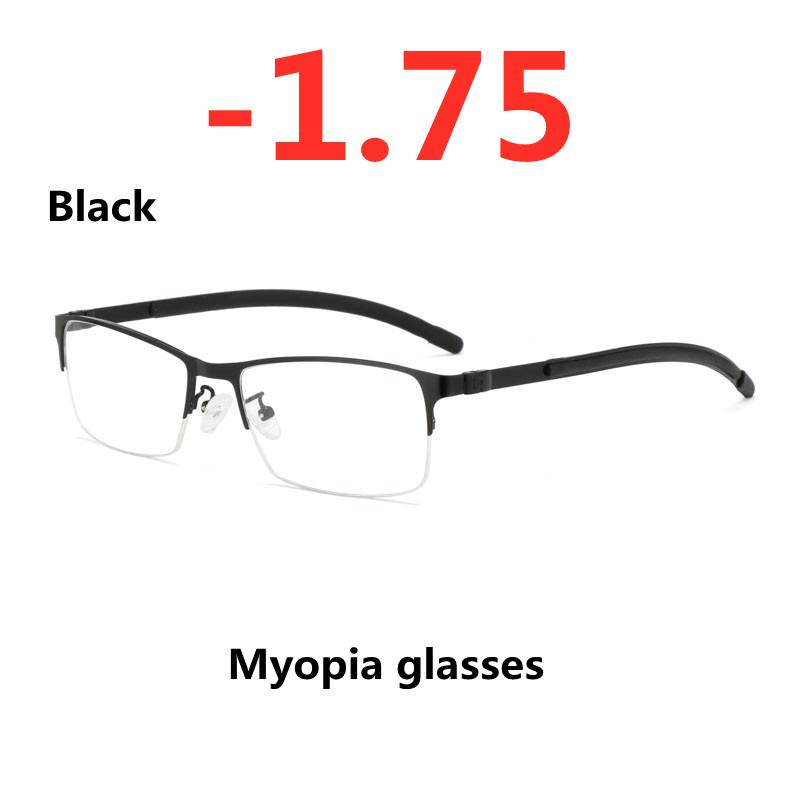 Ochelari pentru miopie anti-lumină albastră Ramă Femei Bărbați Metal Student Finisat Ochelari miop -0,5 -1 -1,5 -2 -2,5 -3 -3,5 La -6