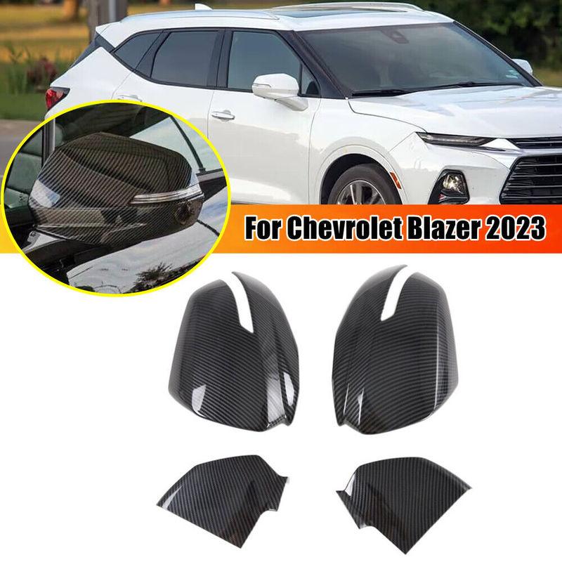 For Chevrolet Blazer      2024 Car Rearview Side Mirror Cover Wing Cap Exterior Door Housing Shell ABS Trim