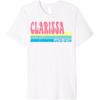 CLARISSA Name Personalized Cute Idea Groovy Women CLARISSA Premium T-Shirt
