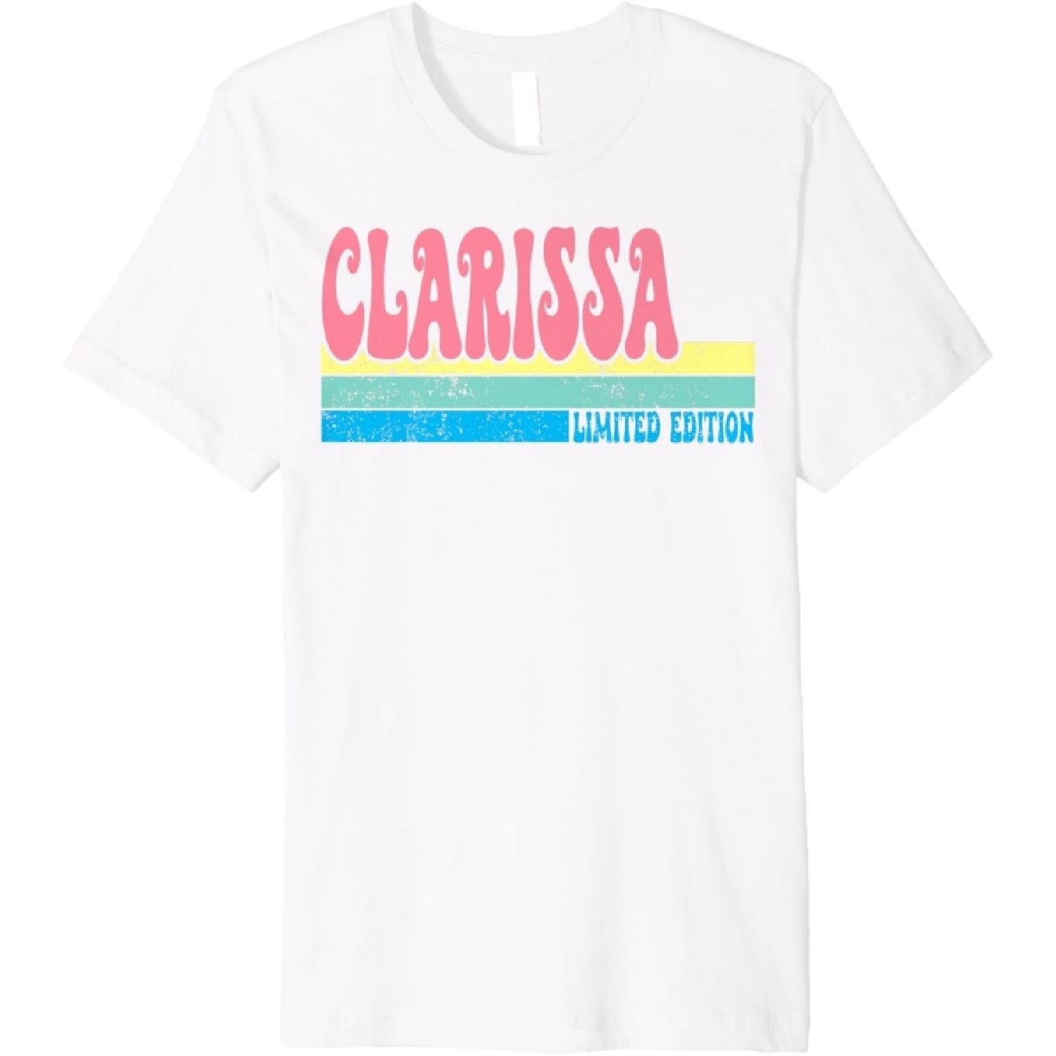 CLARISSA Имя Персонализированная Милая Идея Крутая Женская CLARISSA Премиум Футболка S