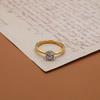 French Single Diamond Popular Simple Niche Ring Stone Ring 14K Wedding Ring Women