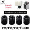 Pro Bambu Lab P1P/P1S P2S Upgrade Anti-Vibrační Podložka Nohy Protiskluzová Tlumící Prachotěsná Gumová Podložka Nohy Bambulab X1/X1C