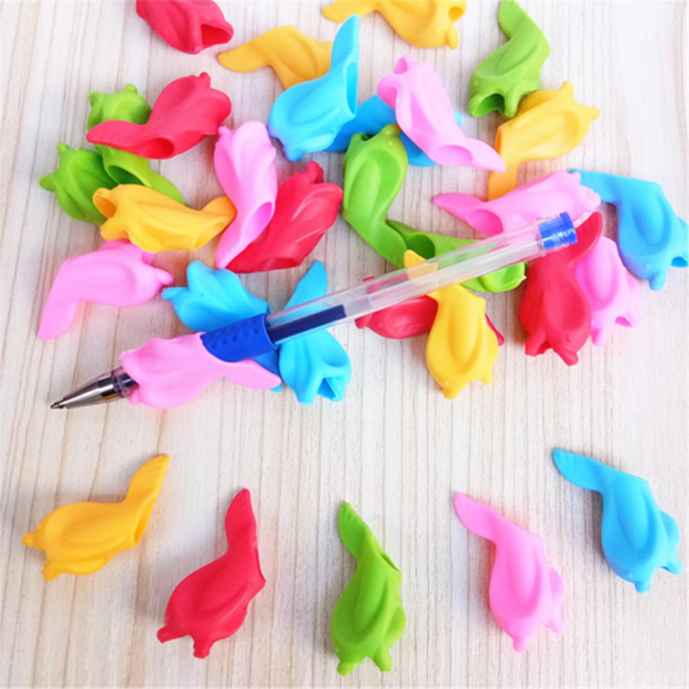 Dolphin-Shaped Silicone Pen Grip for Posture Correction