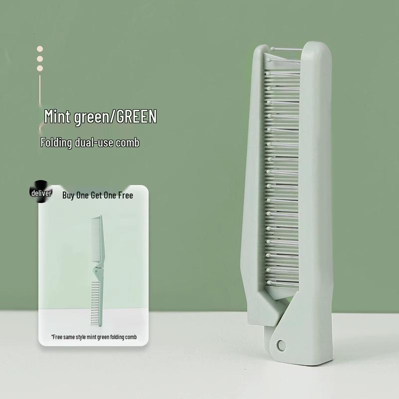 Portable Mini Folding Comb for Kids and Adults - Ideal for Braiding, Fine Tooth Bangs, Travel-Friendly