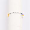 Creative Letter Bead Bracelet With/without Pendant Detail, Acrylic Design Wristlet For Teens Daily Accessories