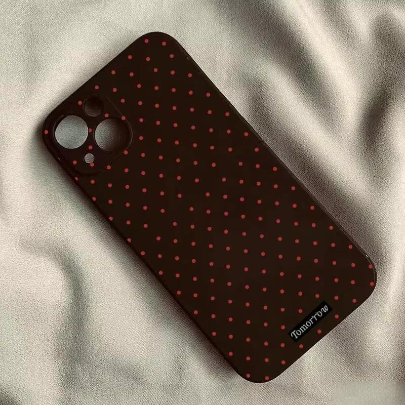 Small Polka Dot Phone Case For iPhone 17 Air 16 E 15 14 13 12 11 Pro Max Plus Mini SE 2020 2022 Shockproof Cover Fundas