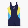 Girls' Sun Protection One-Piece Swimsuit: Quick-Dry, Professional Training Suit for Kids