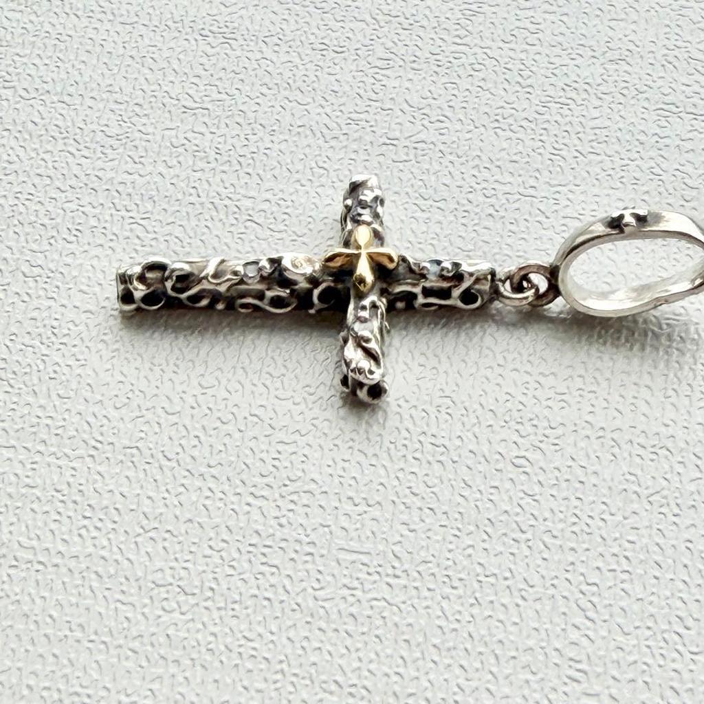 Used [Rare] love&hate love&hate cross pendant top cross