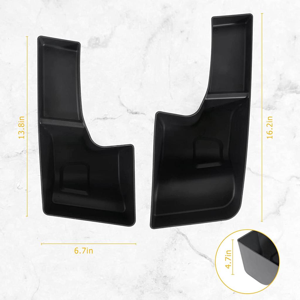 Rear Trunk Side Storage Box Organizer Container Black For Jeep Wrangler JL Sahara Rubicon Sport Sport S 4-door 2018 2019 2020