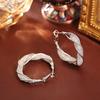 European & American INS Style Gold Mesh Earrings – High-End Fashion, Luxury, and Contemporary Design