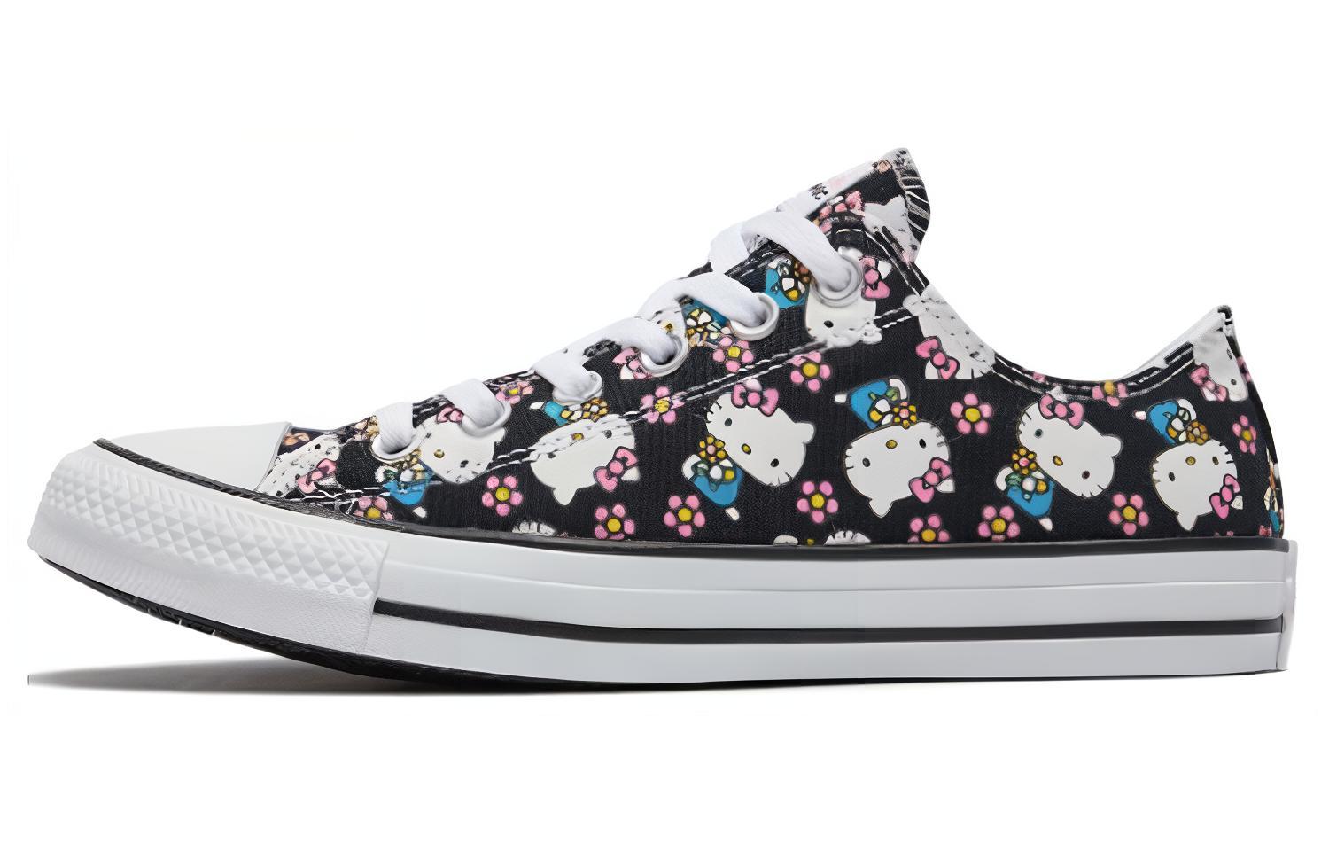Кеды Chuck Taylor All Star Hello Kitty x Chuck Taylor All Star Converse Ox Цветочный узор Kitty 165765C 37.5