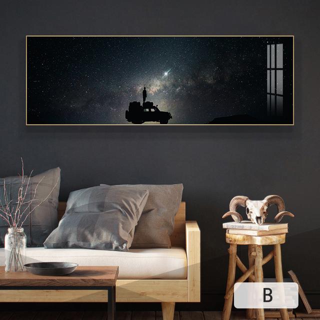 Solar System Canvas Painting Wall Art Planet Paintings Space Astronaut Posters Prints for Living Room Decor Bedside Art Cuadros