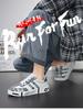 Men's shoes 2025 spring new trend platform versatile casual fashion men's low-top Korean version breathable sports shoes