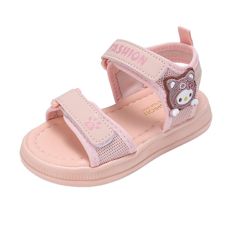 2026 Spring/Summer Girls' Non-slip Velcro Princess Sandals