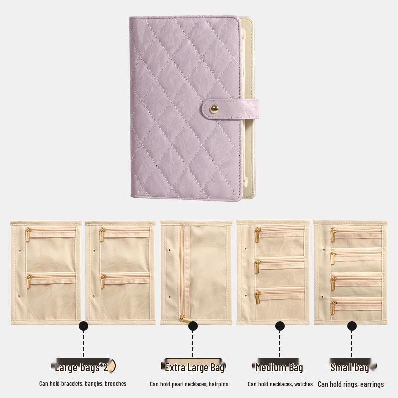 2026 Jewelry Travel Book: Portable Anti-Oxidation Necklace & Earring Storage Bag