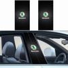 NYDM6 2Pcs Car Center Pillar Scratches Protection Sticker Auto Decal Accessories For Skoda Kodiaq Octavia Enyaq Kamiq Scala Rapid MK2