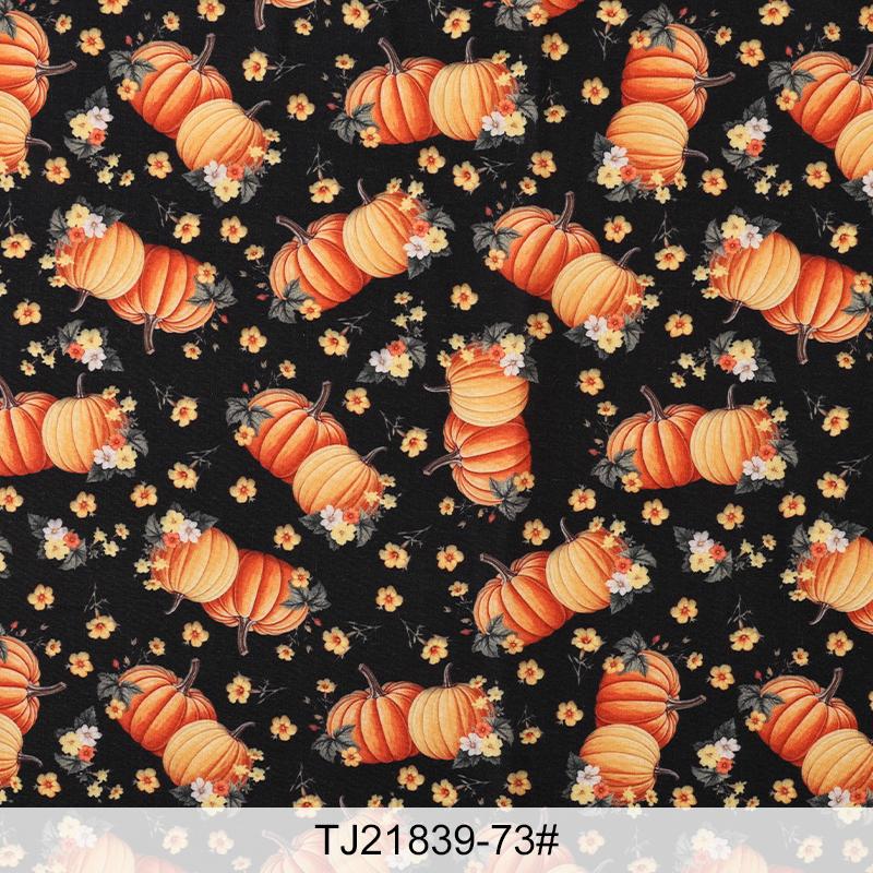 0.5m/1m/5m Pumpkin Halloween Printed Fabric for Halloween Decorative Cloth Tablecloths Door Curtains Handmade DIY Sewing Fabrics