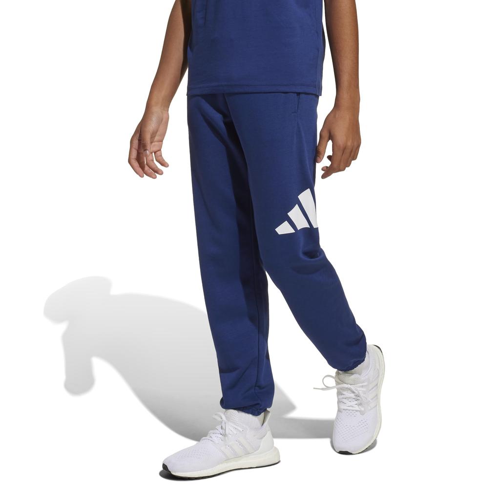 Adidas BL Dark Size 140 Kids' Sweatpants, Unisex, KRJ87, Blue/White (JE1398),