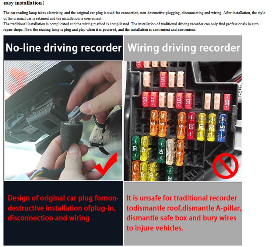 HD Auto Videorekorder Wifi DVR Dashcam Für Mercedes-Benz C-Klasse w205 s205 GLC x253 CLS w219 E-Klasse w212 w213 C E glc 200 220d