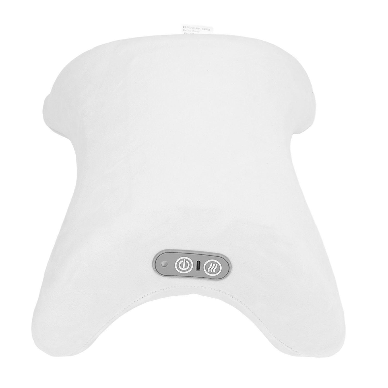 Neck Back Massager Pillow with Heat Hot Compress Relieve Fatigue   Kneading Shiatsu Back Massager