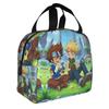 Custom D-Digimons Resuable Lunch Box Unisex Waterproof Cartoon Thermal Cooler Food Insulated Lunch Bag Office Work