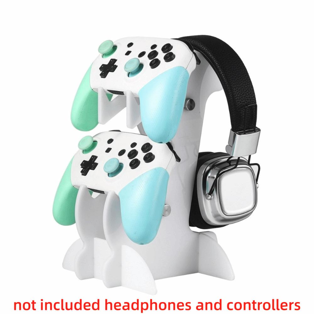 Acrylic Gaming Controller Stand Double-layer Desktop Organizer for PS5/PS4/Xbox/Switch