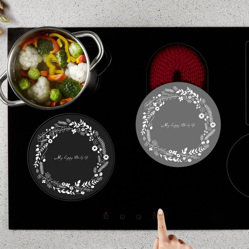Induction Cooker Protection Pad Silicone Non-Slip Round Mat For Kitchen High Temperature Anti-skid Pad Insulation Mat