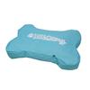 Coussin déhoussable pour chien en forme d'os 100 x 70 x 15 cm Bleu