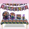Hochwertiges Encanto Geburtstagsparty Hintergrundbanner mit Ballons