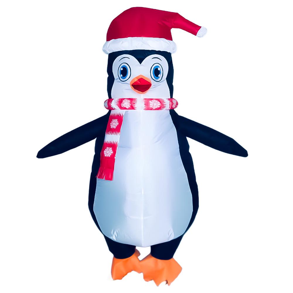 Inflatable Christmas Tree, Snowman, and Reindeer Costume for Festive Parties