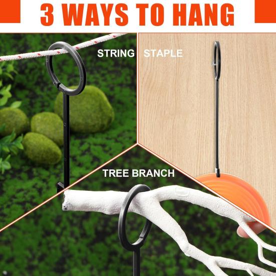 10 Stück Tontaubenhaken Schwerlast Witterungsbeständiger Kunststoff Tontaubenhalter Outdoor Schießübung Hängender Zielaufhänger