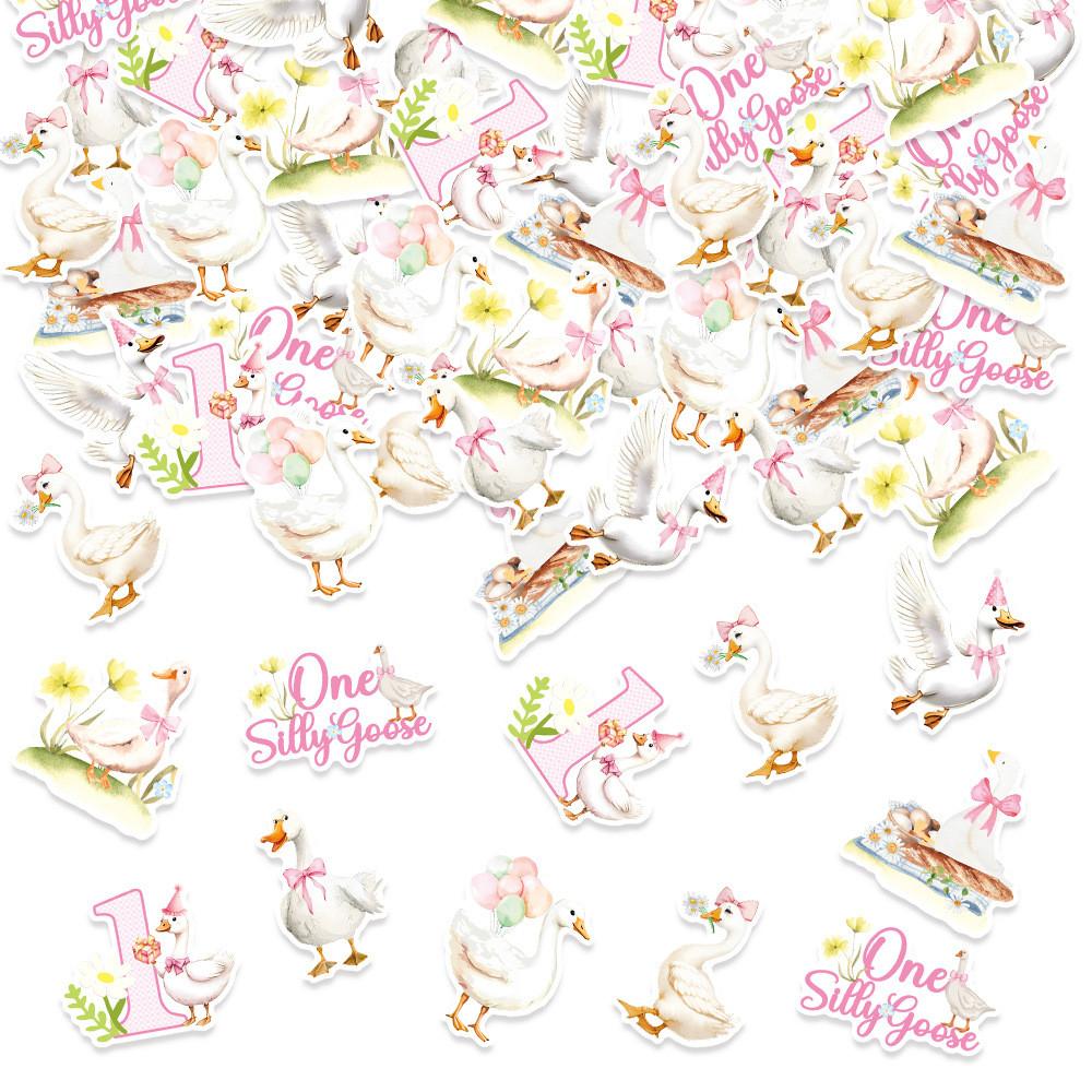 Themed Swan Confetti Birthday Party Event Desktop Decoration Throwing Props